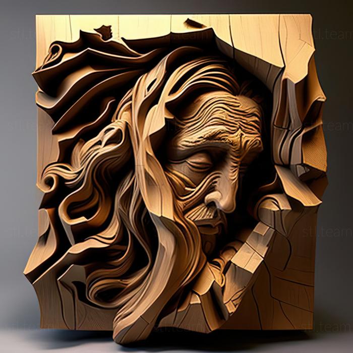 3D model Mark Keatley American artist (STL)